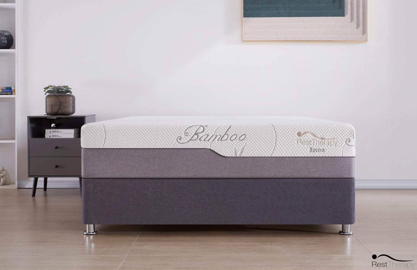 Matelas en mousse viscoélastique Revive Bamboo Cool Gel de 12 pouces - Disponible en 2 tailles