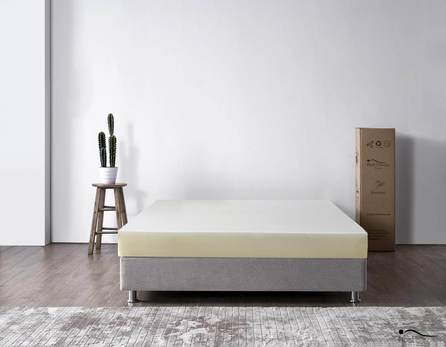 Matelas en mousse à mémoire de forme en bambou Tranquility de 6 pouces - Disponible en 4 tailles