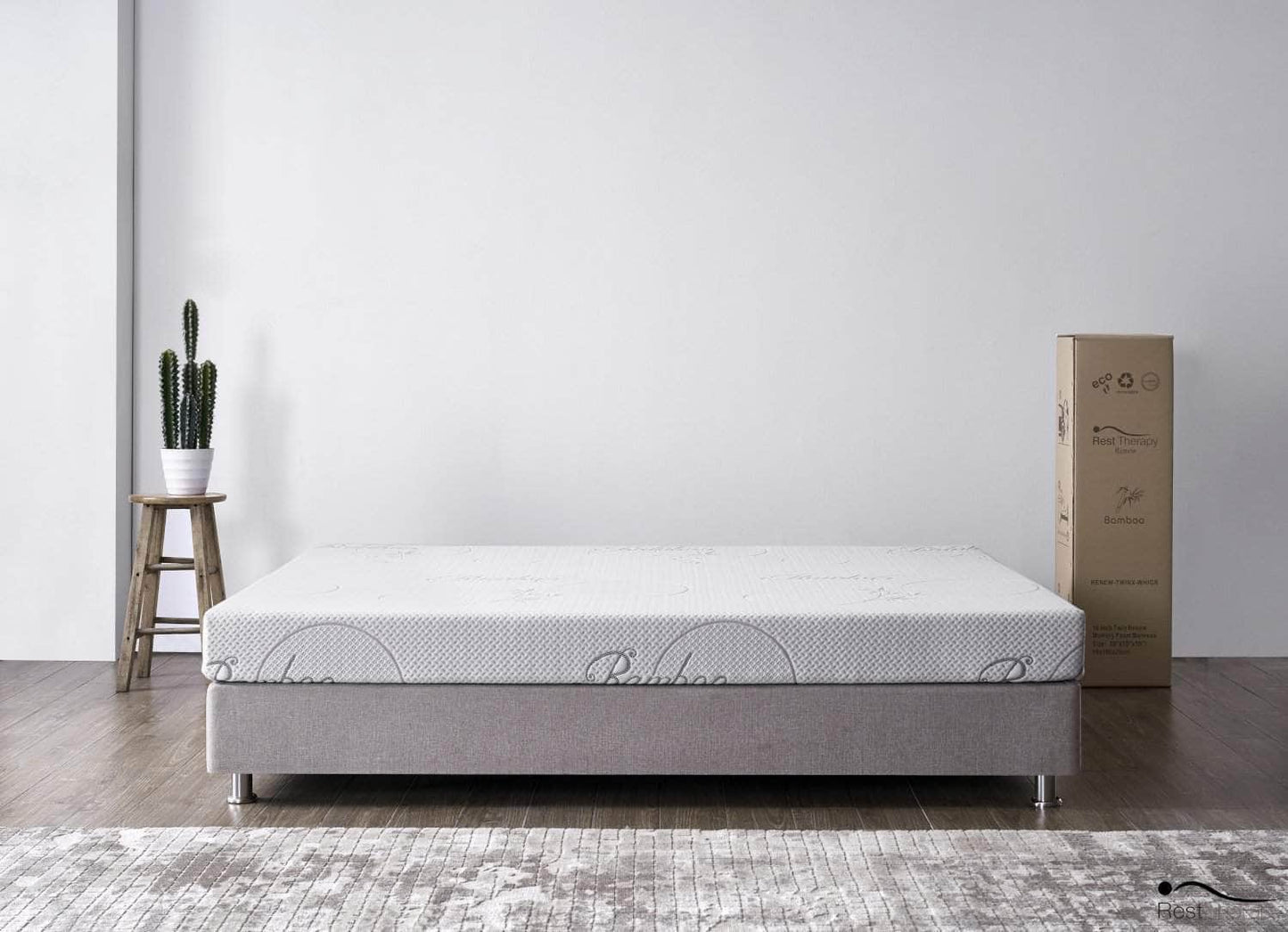 Matelas en mousse à mémoire de forme en bambou Tranquility de 6 pouces - Disponible en 4 tailles