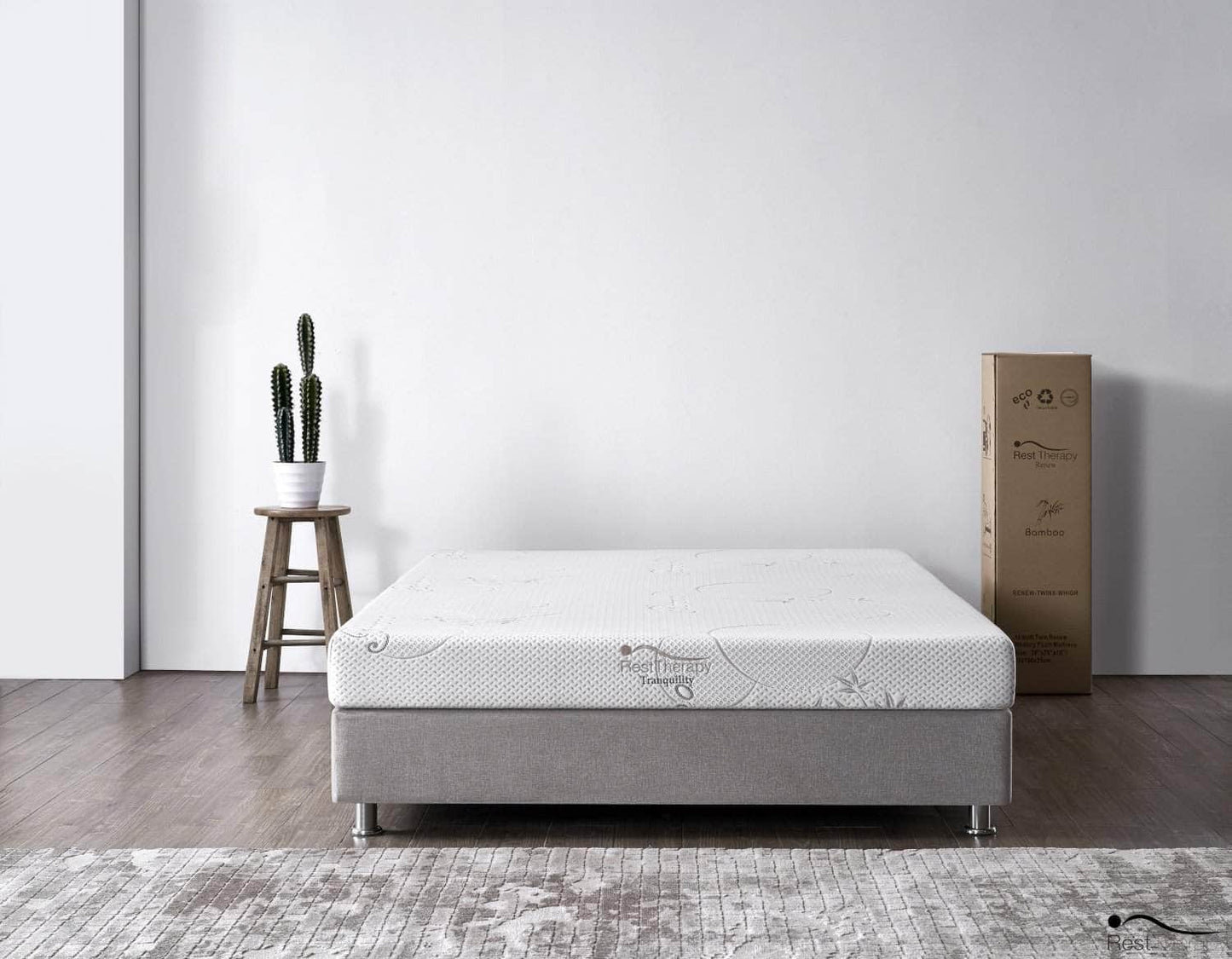 Matelas en mousse à mémoire de forme en bambou Tranquility de 6 pouces - Disponible en 4 tailles