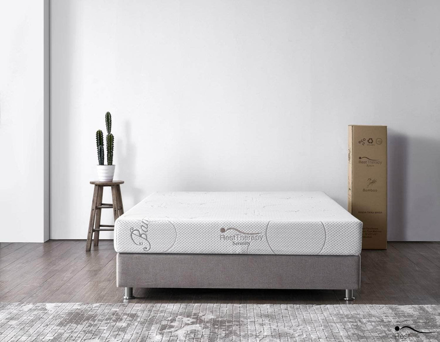 8 Inch Serenity Bamboo Memory Foam Mattress - Available in 4 Sizes