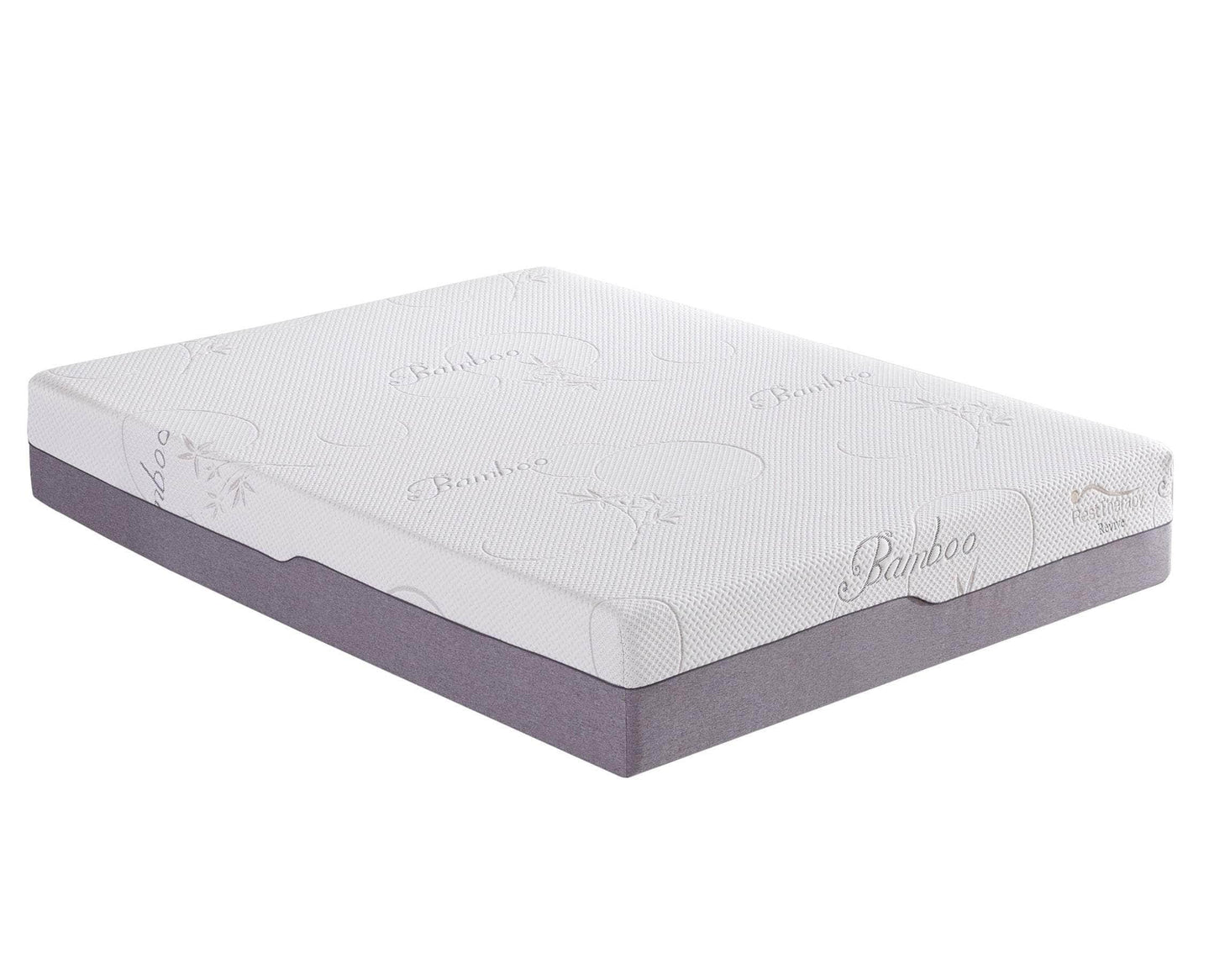Matelas en mousse viscoélastique Revive Bamboo Cool Gel de 12 pouces - Disponible en 2 tailles