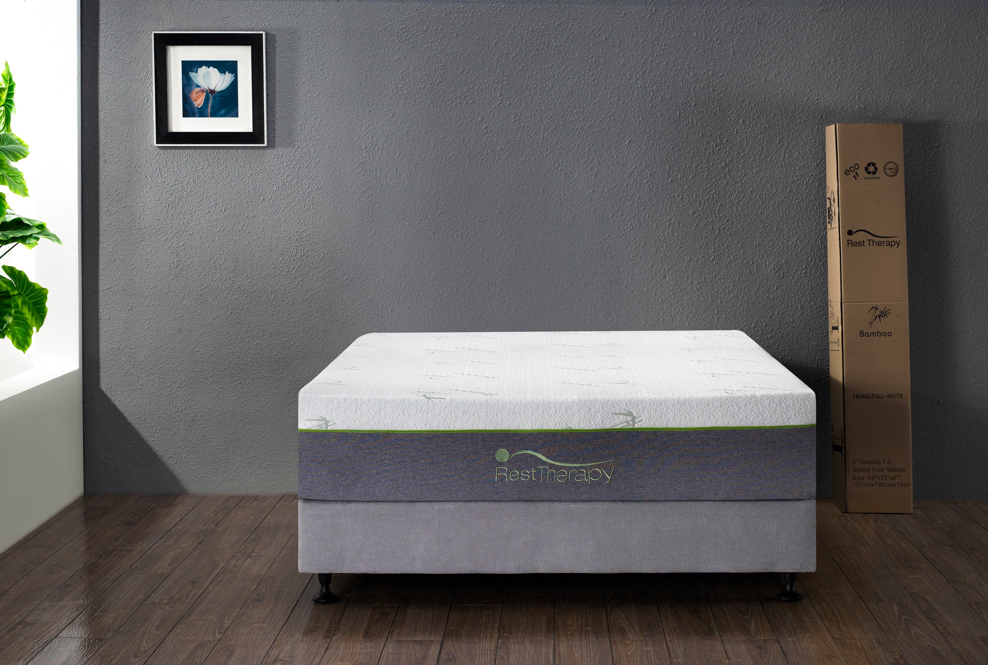 Rest Therapy Gel and Bamboo Memory Foam Mattresses in Canada Twin