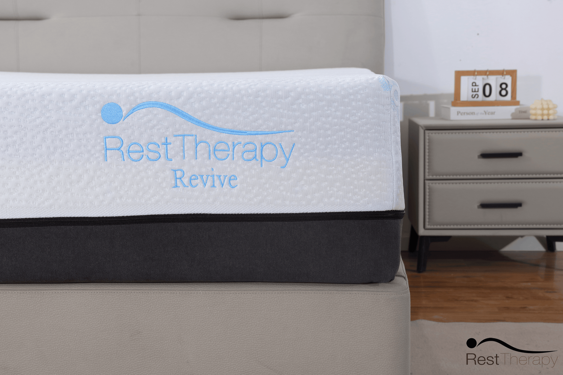 Rest Therapy Mattress 12 Inch Revive Ice Silk Cool Gel Memory Foam Mattress - Available in 4 Sizes