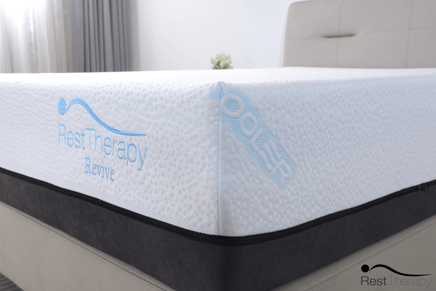 Rest Therapy Mattress 12 Inch Revive Ice Silk Cool Gel Memory Foam Mattress - Available in 4 Sizes