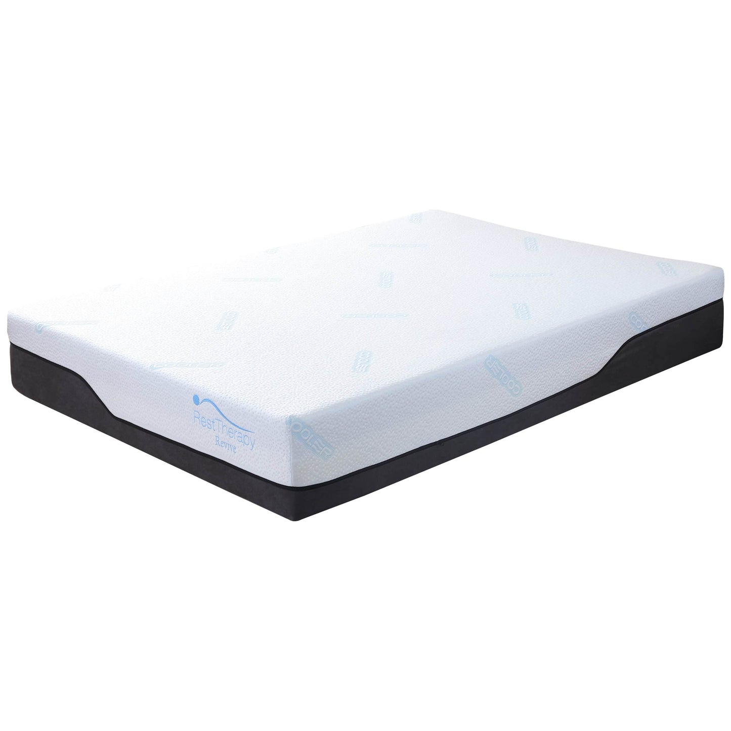 Rest Therapy Mattress Twin 12 Inch Revive Ice Silk Cool Gel Memory Foam Mattress - Available in 4 Sizes