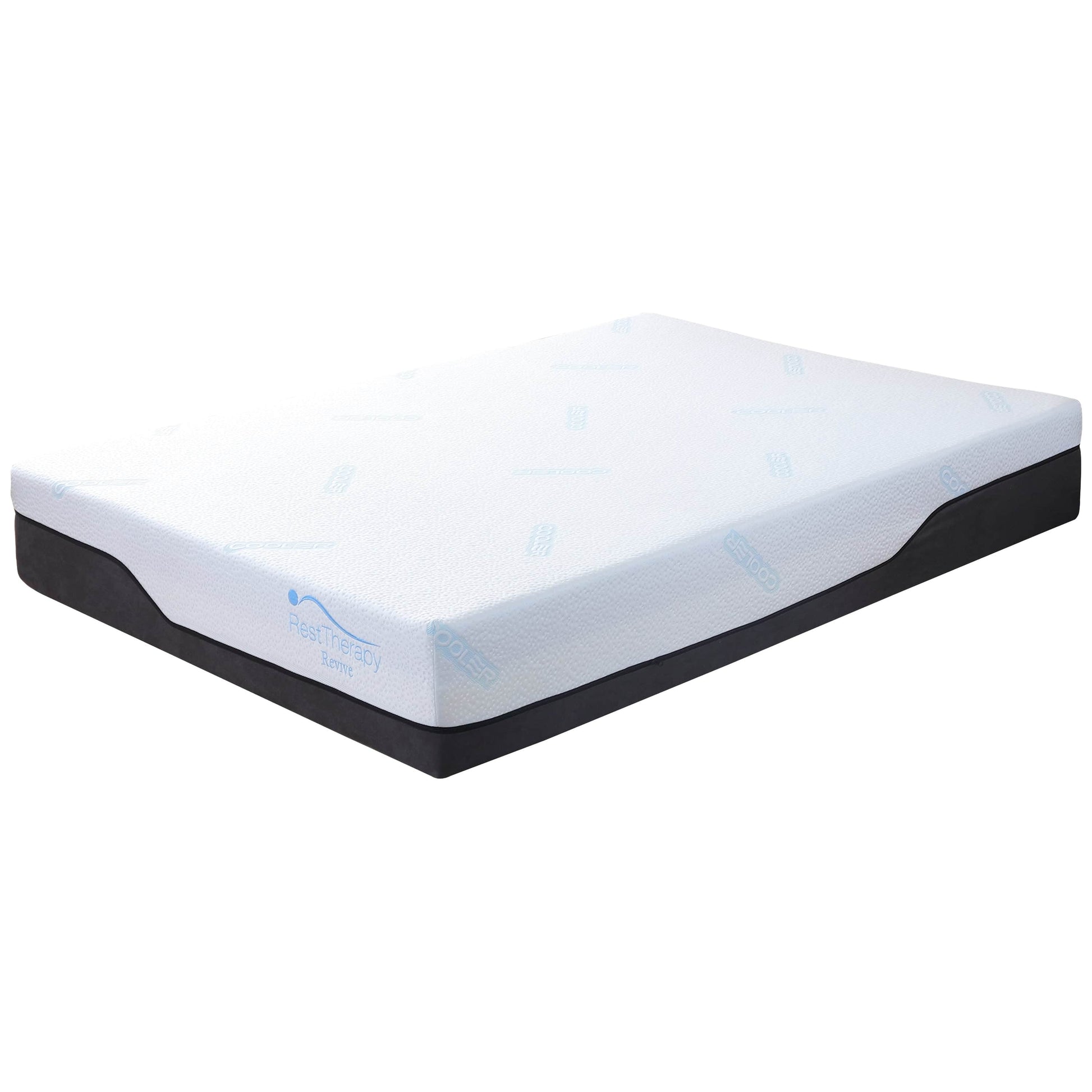 Rest Therapy Mattress Twin 12 Inch Revive Ice Silk Cool Gel Memory Foam Mattress - Available in 4 Sizes