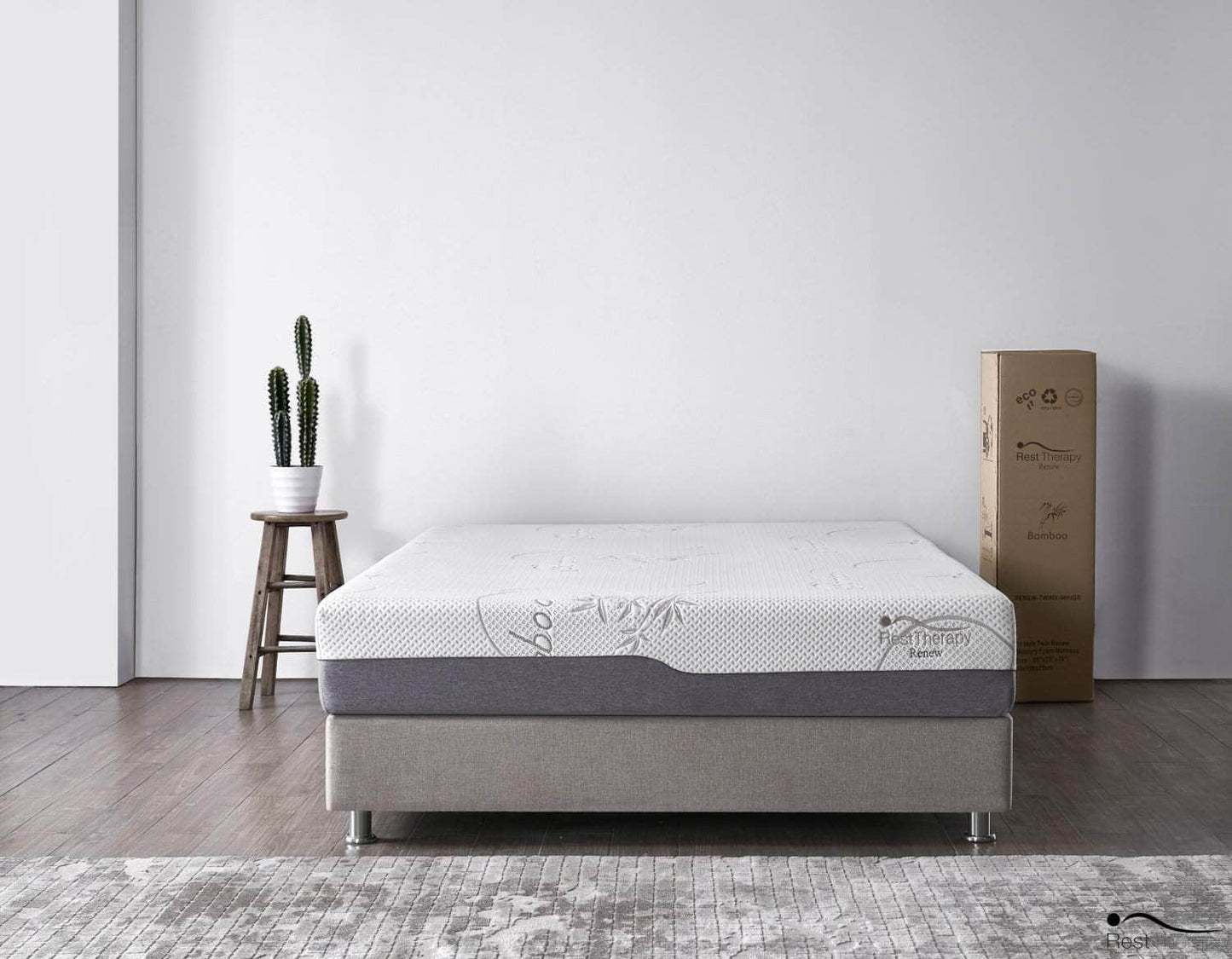 Matelas en mousse viscoélastique Renew Bamboo Cool Gel de 10 pouces - Disponible en 4 tailles