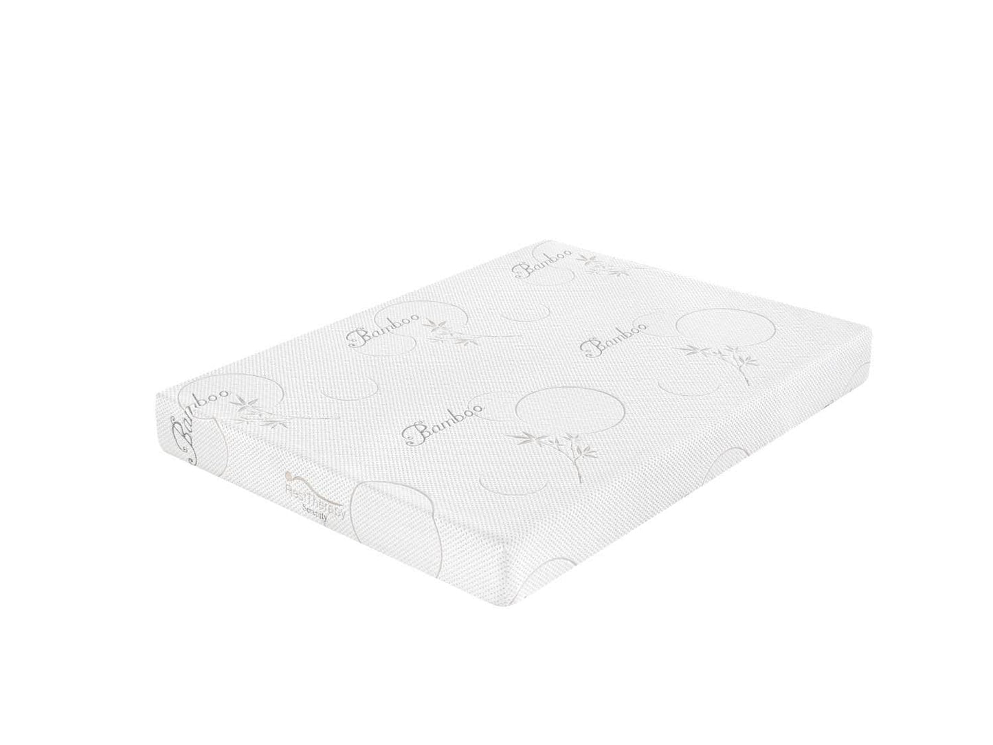 Matelas en mousse à mémoire de forme en bambou Serenity de 8 pouces - Disponible en 4 tailles