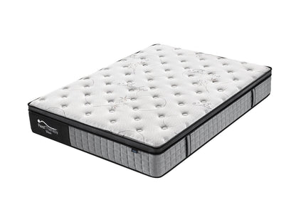 Rest Therapy Mattress Queen 12 Inch Bliss Bamboo Plush Pocket Coil Mattress with Gel Memory Foam - Available in 2 Sizes